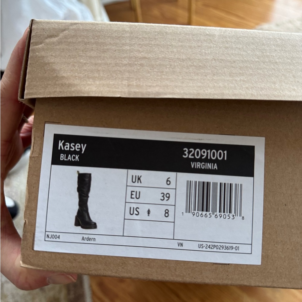 Dr. Martens Black Leather Knee-High Boots - Picture 5 of 5